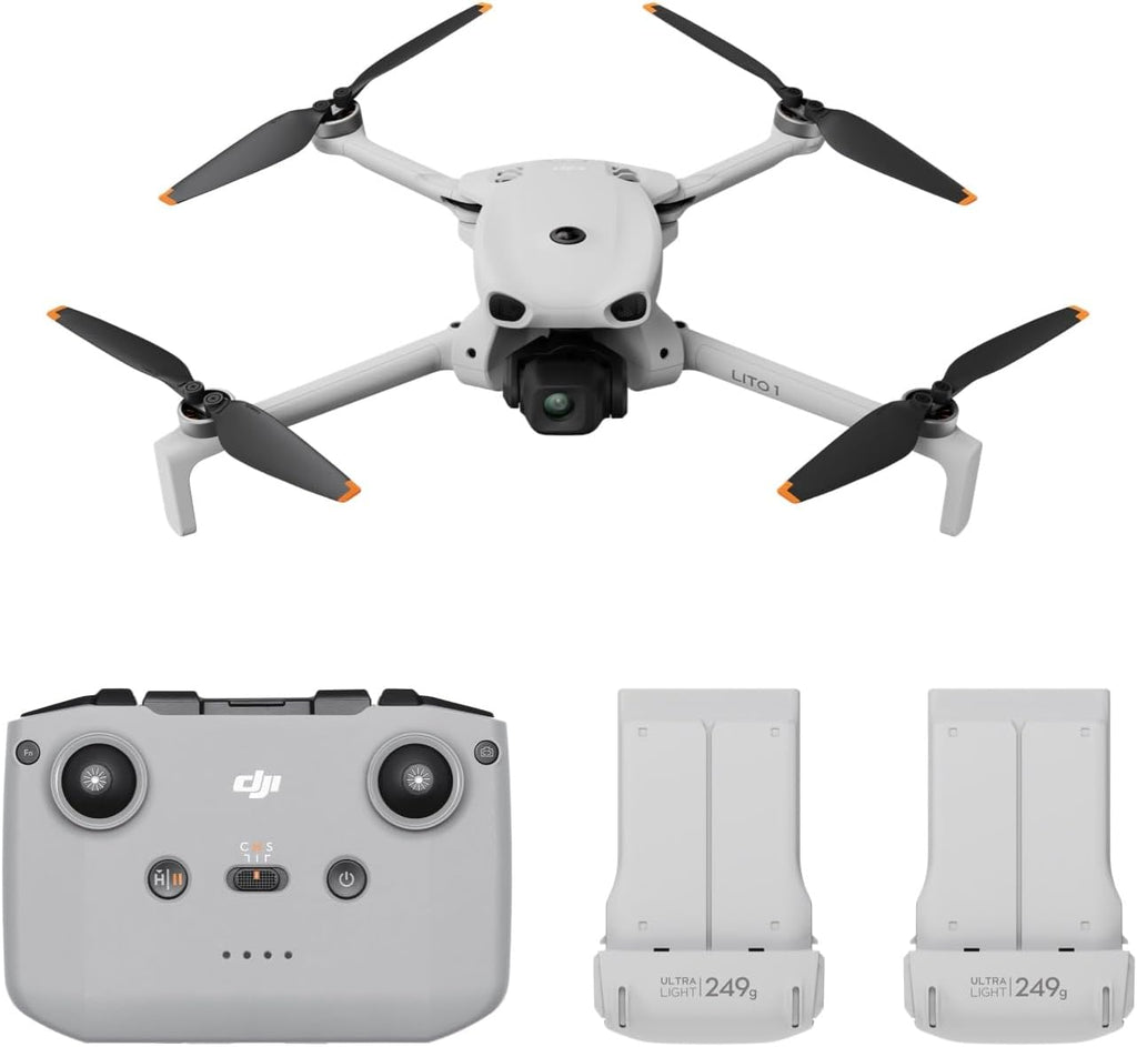 DJI Lito 1 Two-Battery Combo (DJI RC-N3), 4K Camera Drone for Beginners