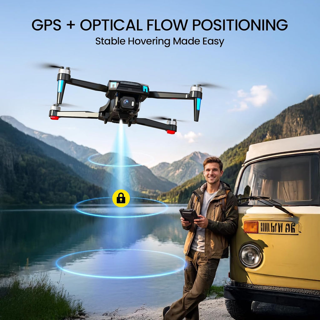 WF35 GPS Drone with 4.3″ Screen Controller and 4K HD Camera for Beginners