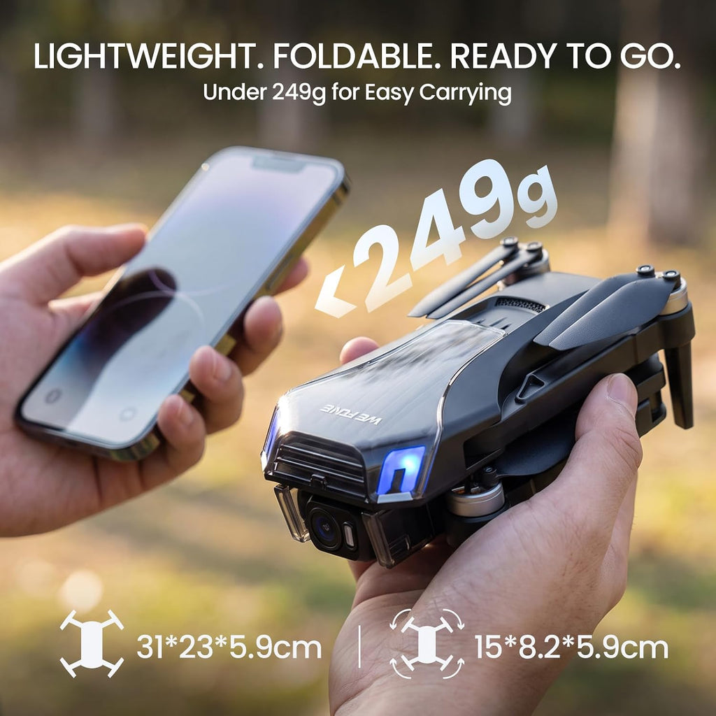 WF35 GPS Drone with 4.3″ Screen Controller and 4K HD Camera for Beginners