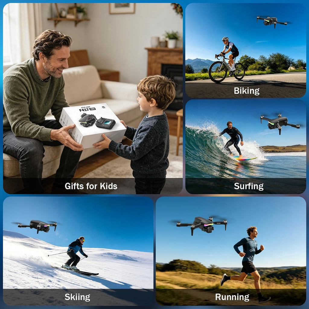 F417PRO Drone with 1080P Camera for Adults Kids, Screen Drones for Beginner